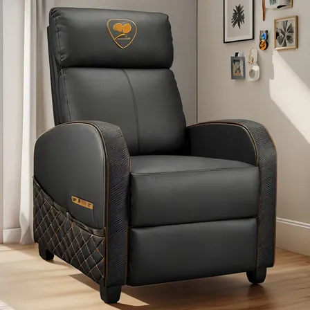Sofa Cougar Ranger Elite Cuero Pvc Color Negro Material del tapizado Cuero/PVC