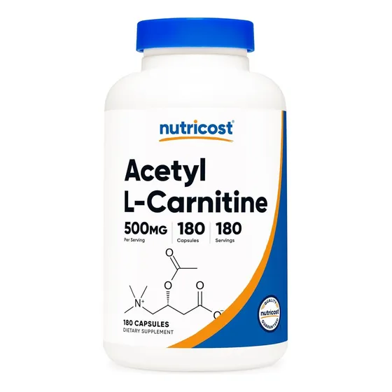 L Carnitina (acetyl L Carnitina) 500mg 180 Cápsula Nutricost