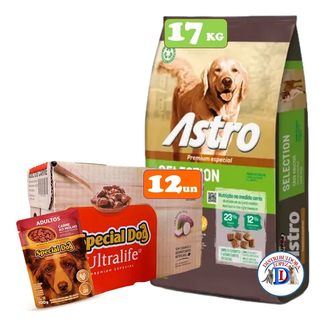 Astro Adulto 15 + 2kg + 4 Pate + 6 Pagos