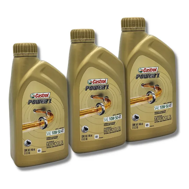 Aceite Sintetico Moto Castrol Power 4t 10w-50 946ml 3 Litros