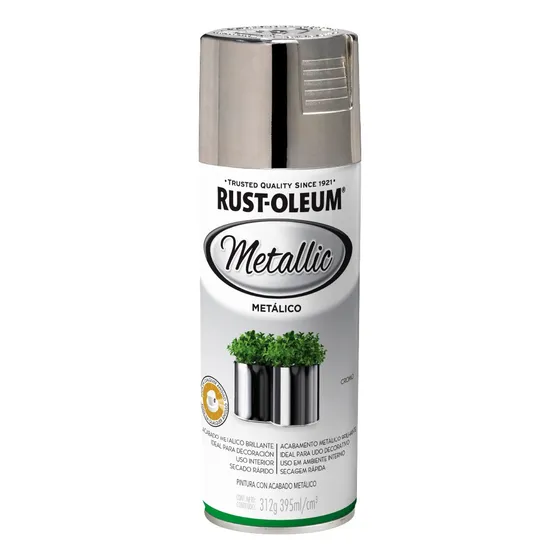 Pintura Metálica Aerosol Specialty Metallic Color Cromo