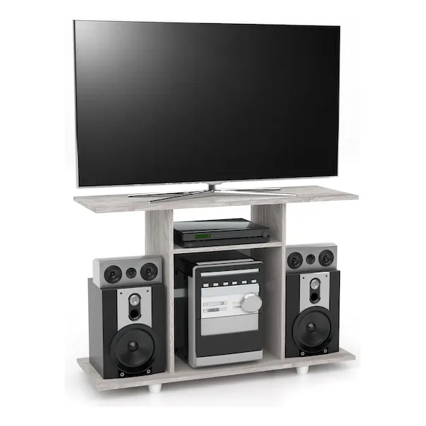 Mesa Para Tv De 40  Y Sonido Prato Ceniza