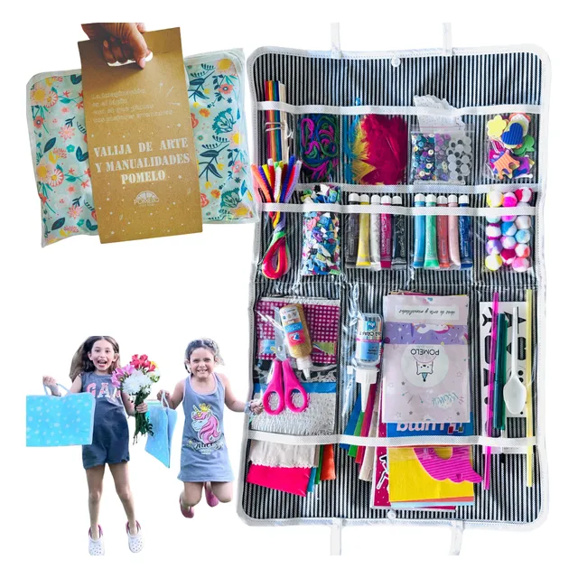 Valija De Arte Manualidades Grande Kit Infantil Niños Regalo