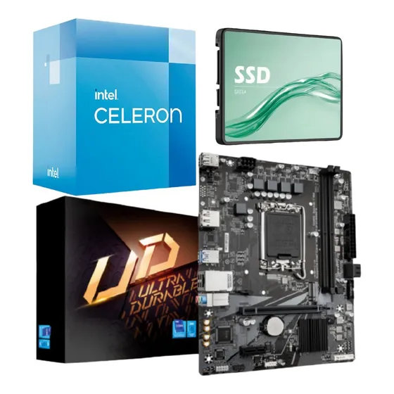 Combo Ecovision Intel Celeron G6900 + Mother + 240gb
