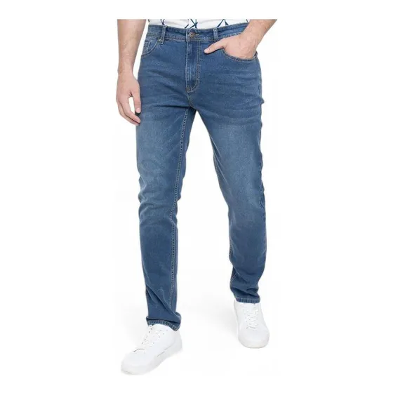 Jeans Hombre Potros Berlín Slim Fit Azul Denim