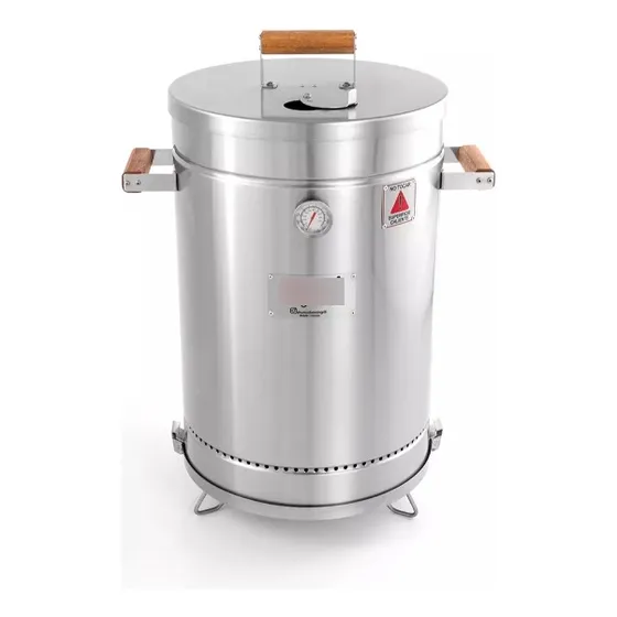 Barril Asador Ahumador Parrillero Premium Inoxidable Mediano