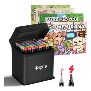 Bolsa Escolar De Ponta Dupla 48 Cores + 4 Livros Para Colori Bolsa Escolar De Ponta Dupla 48 Cores + 4 Livros Para Colori