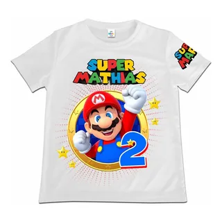 Franelas de mario bros para niños hotsell