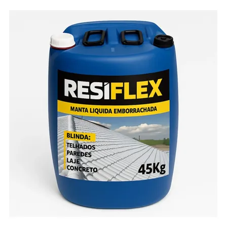 Impermeabilizante Borracha Líquida Emborrachada Resiflex45kg