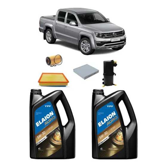 Kit 4 Filtros Wega Y Aceite Elaion 5w30 Vw Amarok V6
