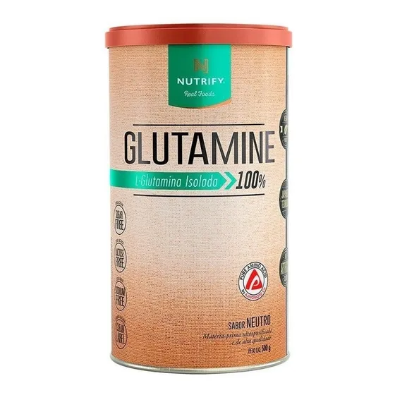 Glutamina - Glutamine Vegana 500g Nutrify Aumento Imunidade 