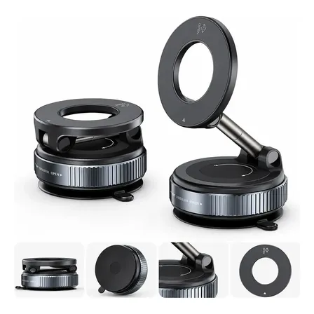 Soporte Magnético Para Celular Auto Con Ventosa Para Tablero Negro