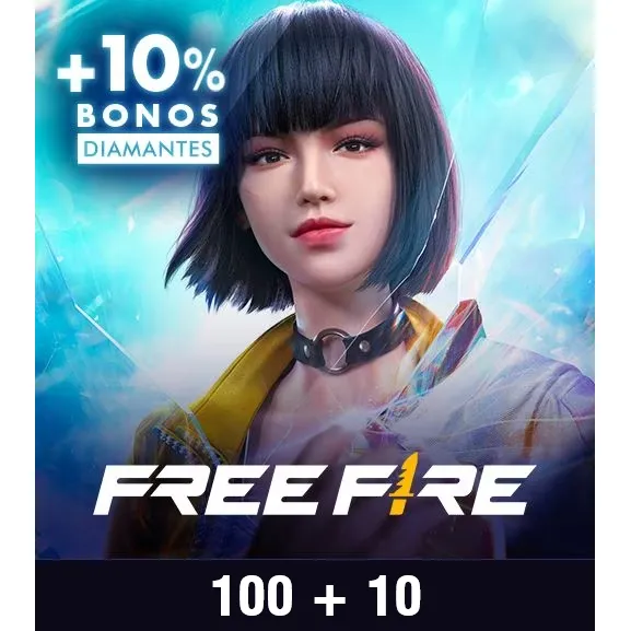 Free Fire 100 Diamantes Card Recarga Saldo [ +10 Bonus ]