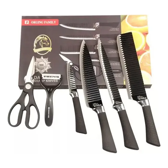 Cuchillos Cocina Set 6piezas Non-stick Knife Global Inoxidab
