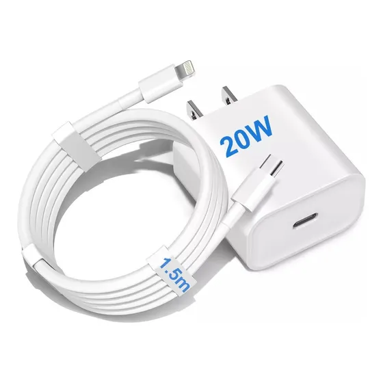 Cargador 20w Carga Rapida Tipo C Para iPhone 8 X 11 12 13 14