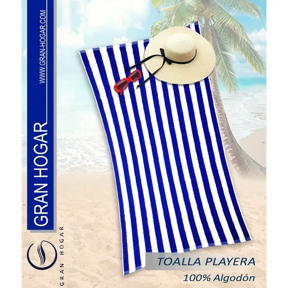 Toalla Playera De Rayas