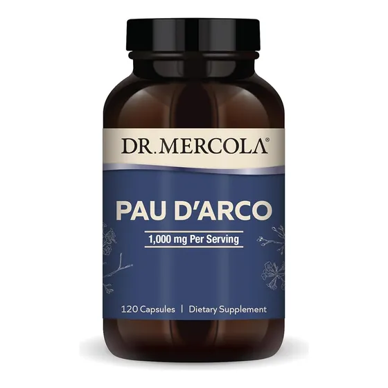 Suplemento Dr. Mercola Pau D Arco 1000mg Apoyo Inmunológico