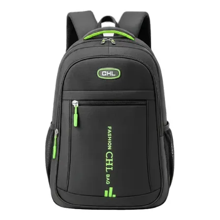 Mochila Grande Escolar Esportiva Viagem Notebook Forte Verde Verde Liso