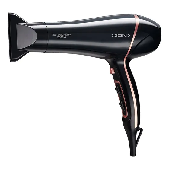 Secador De Pelo Tourmaline Ion Xion2300w Xi-se2305ion Color Negro y Rosa