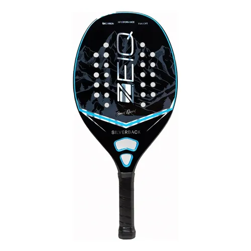 Raquete De Beach Tennis Zeiq Silverback carbono Preta