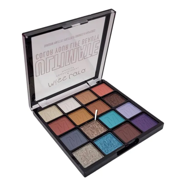 Paleta De Sombras 16 Tonos Miss Lara Ultimate Por 2 Unds