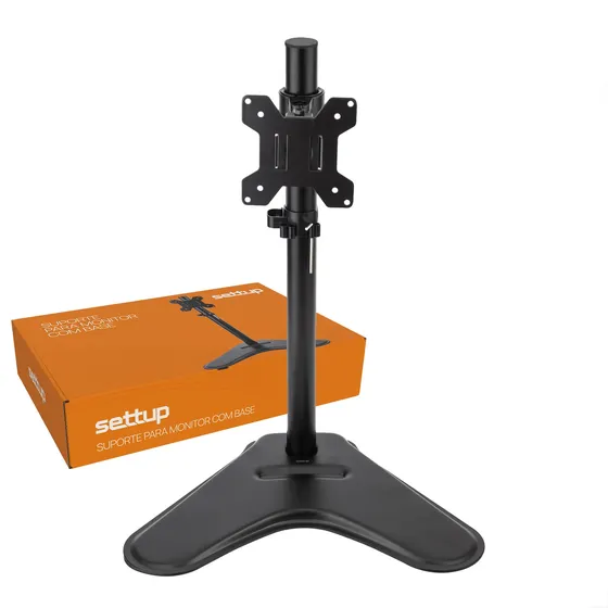 Suporte Monitor De Mesa Settup Base Regulagem Altura