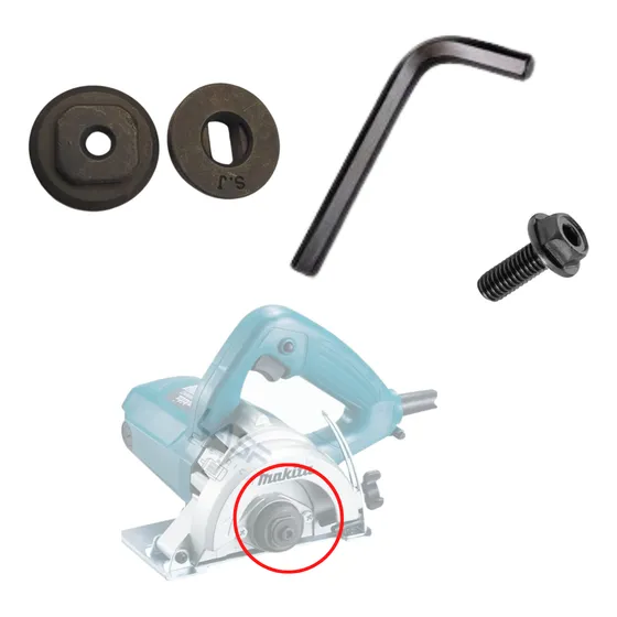 Parafuso + Flange Que Prende O Disco - Serra Mármore Makita