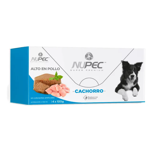 Alimento Nupec Perro Cachorro Húmedo Cluster 4pz De 100g