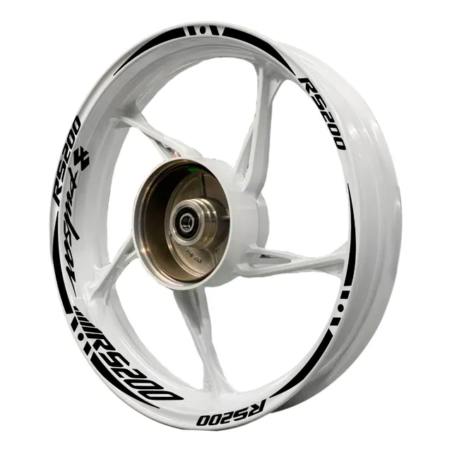 Calcomanias Stickers Rines Blancos Pulsar Rs200 Reflejante