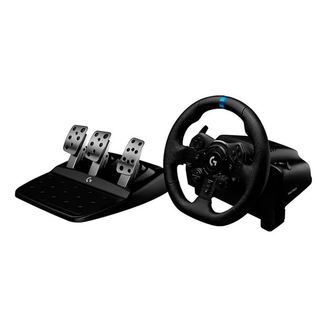 Kit v con palanca y pedales Logitech G923 color negro