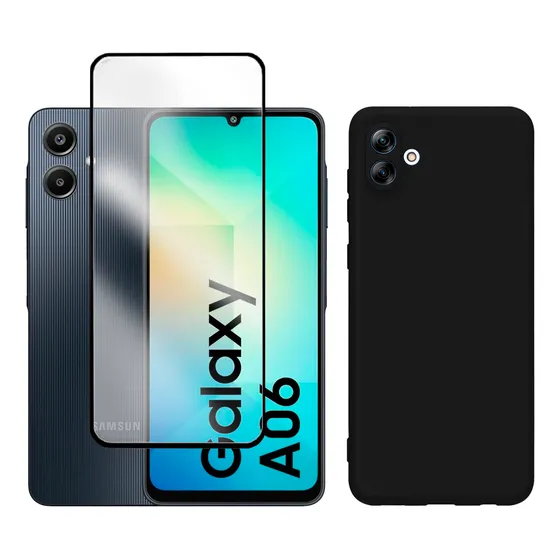 Kit Capa Capinha Case + Película 3d Para Galaxy A06 Sma065