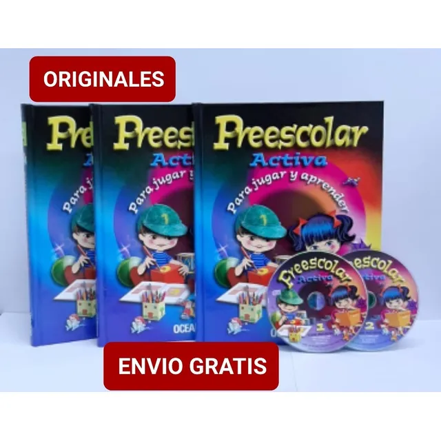 Preescolar Activa 3 Tomos Incluye Cd ( Nuevo Y Original)