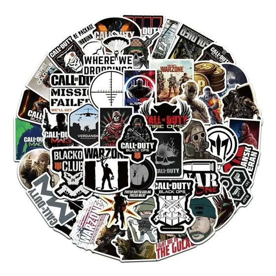 Call Of Duty - Set De 50 Stickers / Calcomanias / Pegatinas