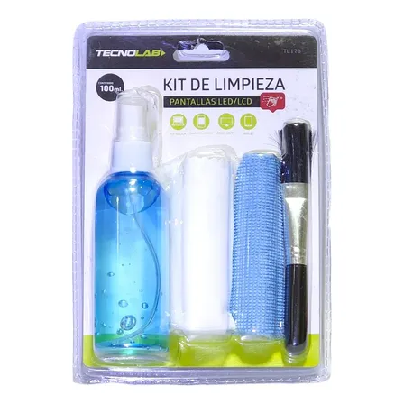 Kit De Limpieza 4 En 1 Tecnolab Tl170 Led Lcd 100ml