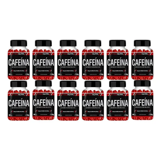 Combo 12 X Cafeína 200mg 720 Capsulas
