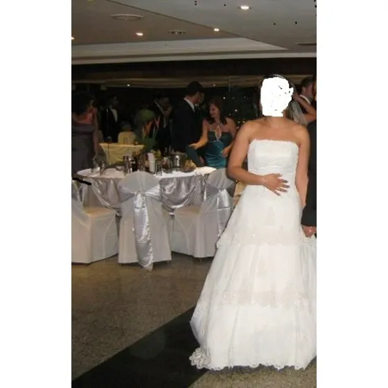 Vestido De Novia Vendo Tool Con Encajes Talla 8 Usd 135