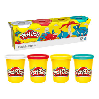 Massinha Play Doh Com 4 Potes Cores Sortidas G0861 Hasbro Massinha Play Doh Com 4 Potes Cores Sortidas G0861 Hasbro