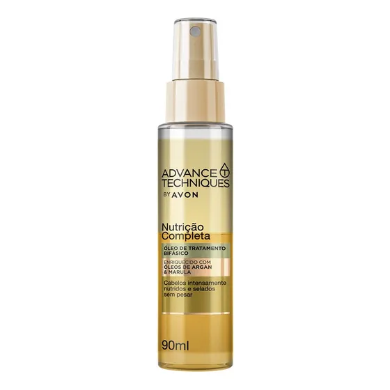 Óleo De Tratamento Bifásico Óleo De Argan E Marula Avon 90ml