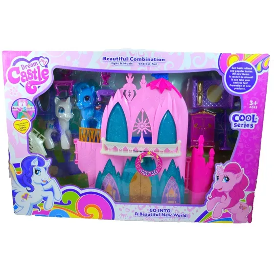 Castillo Little Pony Luz Y Sonidos Casa Muñeca Juguete Niña 