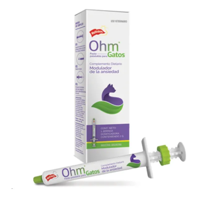 Ohm Pasta Palatable Modulador De La Ansiedad Para Gatos X7 G