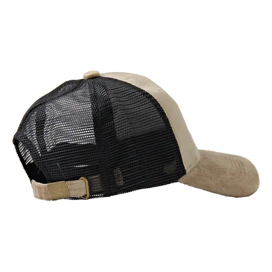 Gorra Visera Gabardina Con Red Trucker Ringo Vilo Beige Unico Liso
