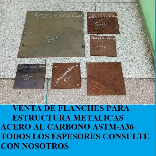 Flaches Para Anclajes De Estructura Metálicas