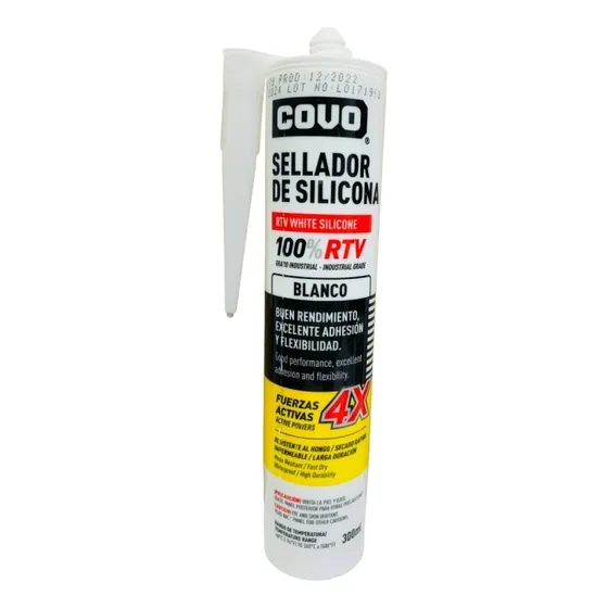Silicona Sellador Transparente Cartucho 300 Ml Rendimiento 