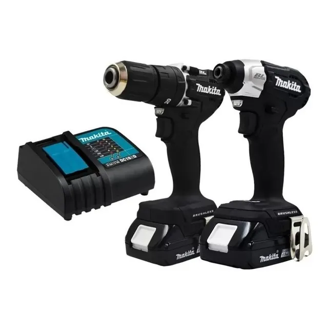 Rotomartillo 1/2 Y Atornillador 1/4 Hex Brushless 18v Makita