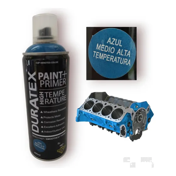 Pintura Spray Alta Temperatura Azul 1000grados 400ml Duratex