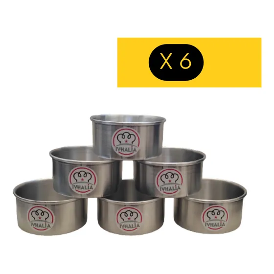 Pack Tortera Mini Cake Ivhalia De 10 Por 5 Cm De Alto