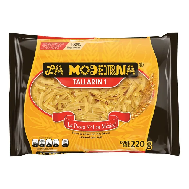 Pasta para Sopa La Moderna Tallarín 1 220g
