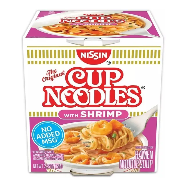 Sopa Fideos Nissin Tallarines Camarones Cup Noodles Shrimp