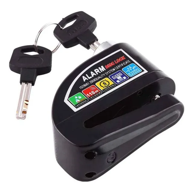 Candado De Disco Con Alarma Para Moto