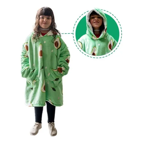 Hoodie Wilma Polar Con Simil Corderito Y Capucha